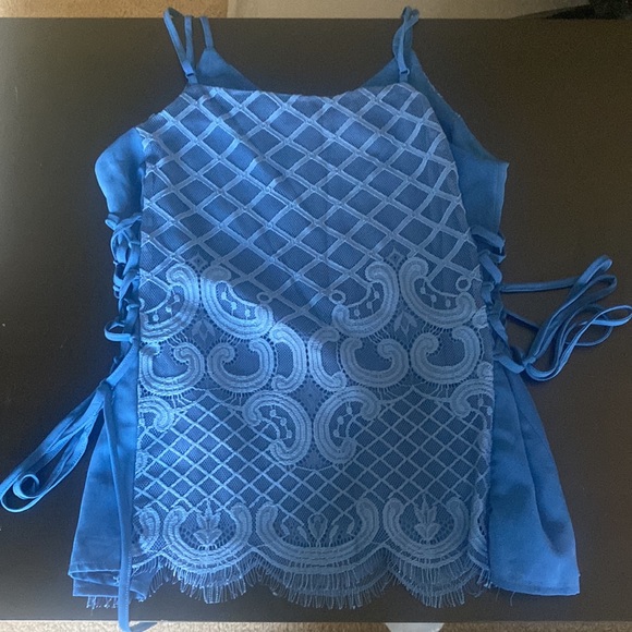 Doe & Rae Tank with Lace Up Sides - Picture 5 of 7